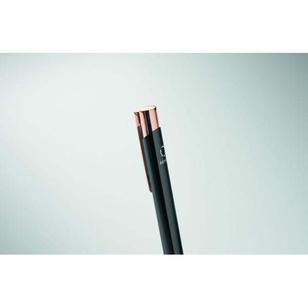 Stylo en aluminium recyclé BERN ROSE - Stylo personnalisable durable pour communication de marque eco-responsable