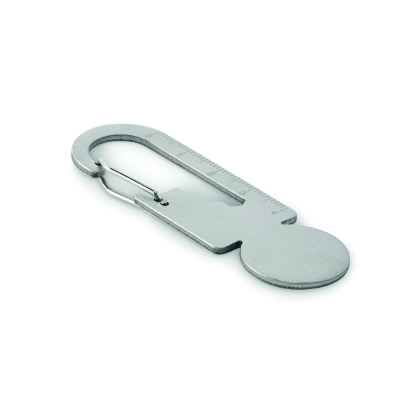 Porte-clés multifonctionnel en acier inoxydable recyclé et durable - BCM Goodies