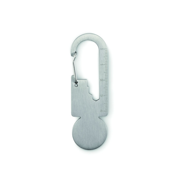 Porte-clés multifonctionnel en acier inoxydable recyclé et durable - BCM Goodies