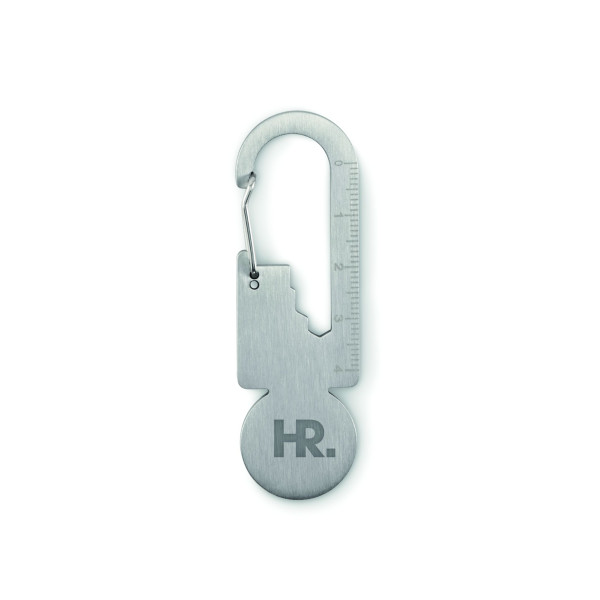 Porte-clés multifonctionnel en acier inoxydable recyclé et durable - BCM Goodies