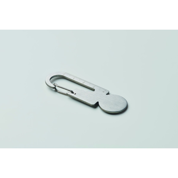 Porte-clés multifonctionnel en acier inoxydable recyclé et durable - BCM Goodies