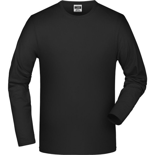 T-shirt Homme Daiber à manches longues en coton peigné ring-spun et élasthanne - BCM Goodies