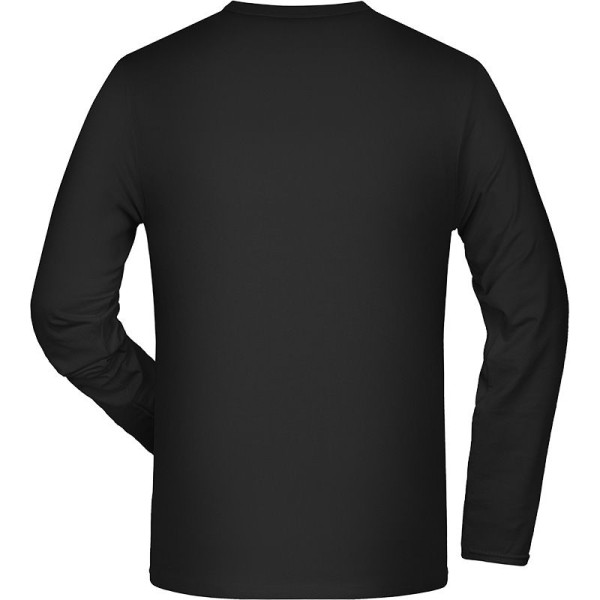 T-shirt Homme Daiber à manches longues en coton peigné ring-spun et élasthanne - BCM Goodies