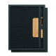 Carnet A5 RPET et stylo NOTEMIX - Ensemble de carnets en feutre RPET à couverture rigide avec stylo à bille en bambou - BCM Good