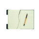 Carnet A5 RPET et stylo NOTEMIX - Ensemble de carnets en feutre RPET à couverture rigide avec stylo à bille en bambou - BCM Good