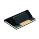 Carnet A5 RPET et stylo NOTEMIX - Ensemble de carnets en feutre RPET à couverture rigide avec stylo à bille en bambou - BCM Good