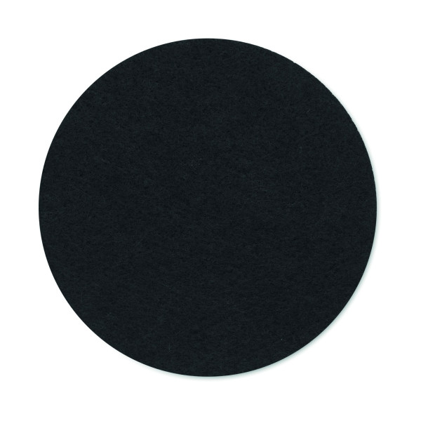 Sous-verre rond en feutre RPET FELTSTER - Accessoire pratique pour protéger vos surfaces