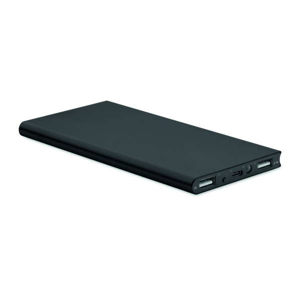 Chargeur portable Powerbank 8000 mAh POWERFLAT8C en aluminium recyclé - Recharge rapide pour smartphone - Idéal pour les profess