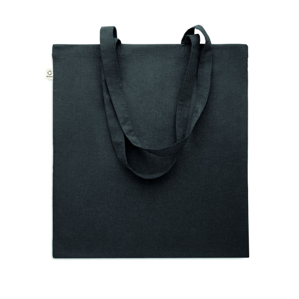 Sac shopping en coton recyclé VIVEKA COLOUR - Accessoire écoresponsable pour vos courses quotidiennes - Personnalisable pour ent