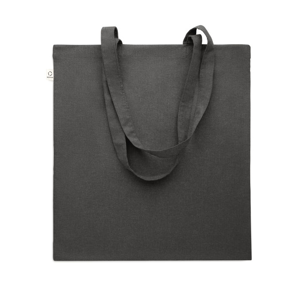 Sac shopping en coton recyclé VIVEKA COLOUR - Accessoire écoresponsable pour vos courses quotidiennes - Personnalisable pour ent