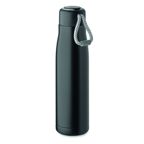 Bouteille double paroi 500 ml CORDLE en acier inoxydable recyclé - BCM Goodies