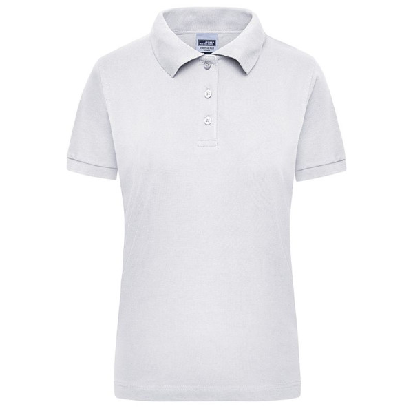 Polo de travail pour femme Essential de Daiber - 100% coton peigné ring-spun - Coupe cintrée - Maille piquée - Manches courtes -