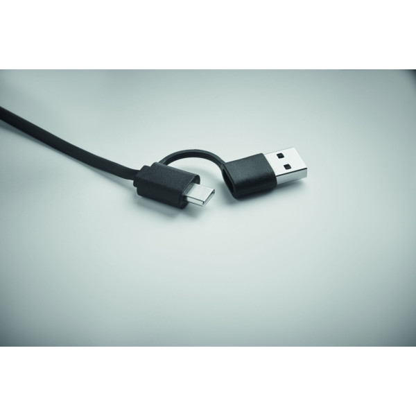 Câble de charge rétractable 60W LINEA - Accessoire pratique pour recharger vos appareils - BCM Goodies