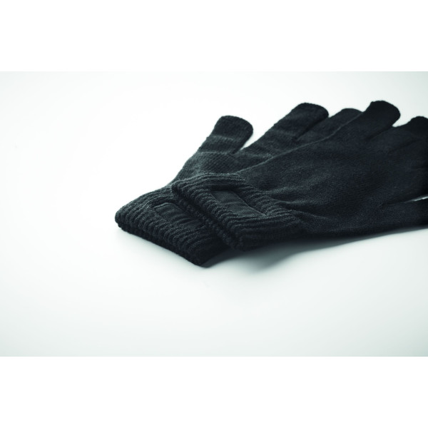 Gants tricotés en RPET HANDNIT Personnalisable | BCM Goodies