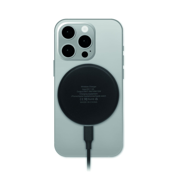 Chargeur sans fil 3 en 1 15W WERLIES - Accessoire pratique pour recharger smartphones, smartwatches et écouteurs TWS - Compatibl