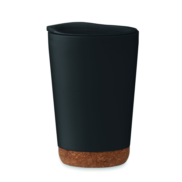 Gobelet double paroi 300 ml CO en liège personnalisable - BCM Goodies