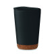 Gobelet double paroi 300 ml CO en liège personnalisable - BCM Goodies