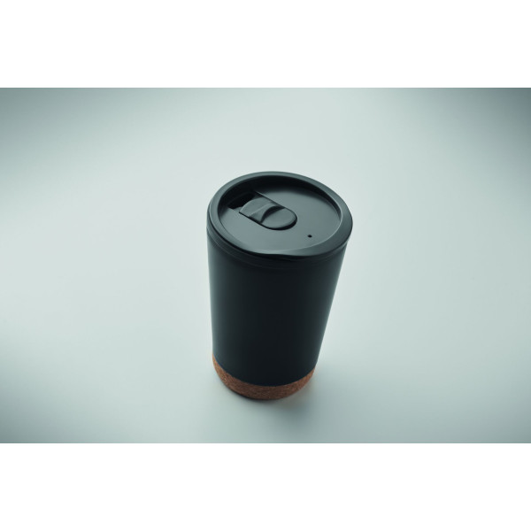 Gobelet double paroi 300 ml CO en liège personnalisable - BCM Goodies