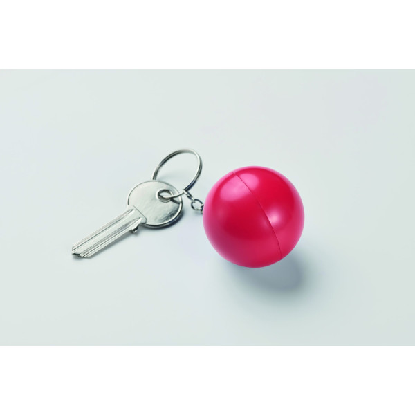 Porte-clés boule en PU CIRKELY - Accessoire pratique et élégant pour promouvoir votre marque