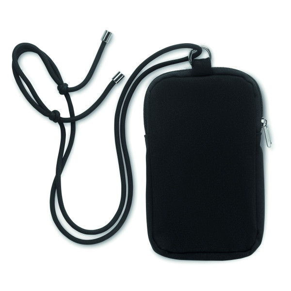 Sacoche pour smartphone en coton recyclé - Personnalisable avec logo - BCM Goodies