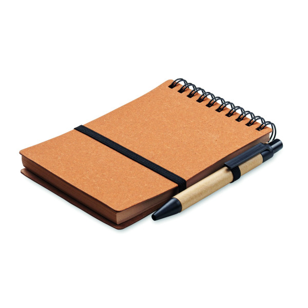 Ensemble Cahier recyclé et stylo à bille NOTIE - BCM Goodies