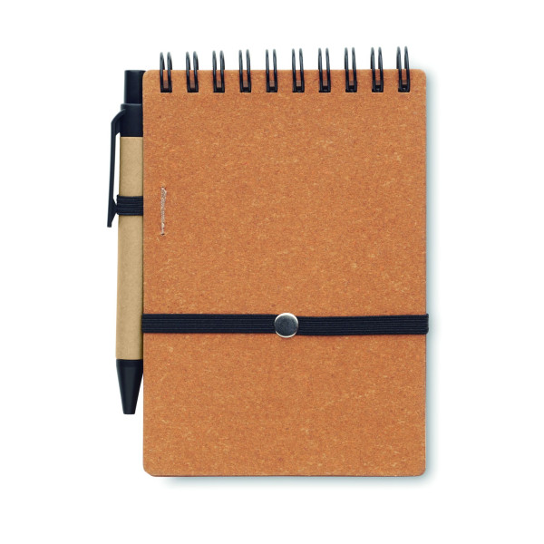 Ensemble Cahier recyclé et stylo à bille NOTIE - BCM Goodies