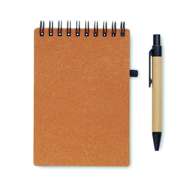 Ensemble Cahier recyclé et stylo à bille NOTIE - BCM Goodies