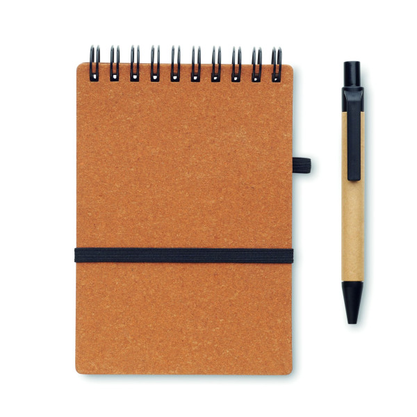 Ensemble Cahier recyclé et stylo à bille NOTIE - BCM Goodies