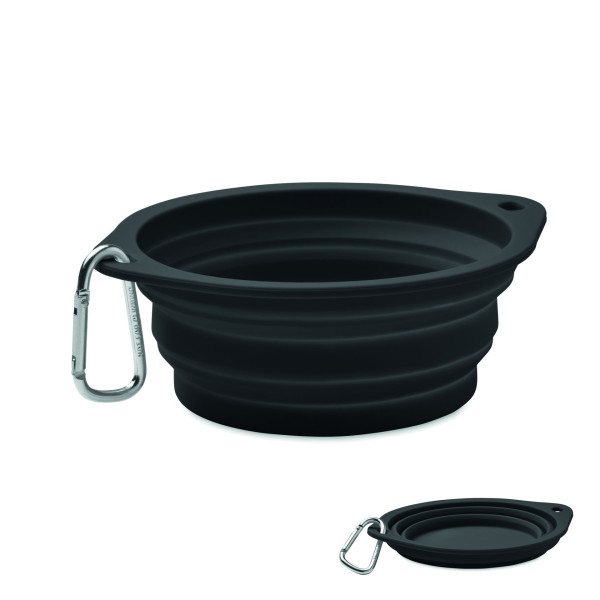 Gamelle portable 350 ml KOLAPDIER en silicone pliable avec mousqueton - Personnalisable - Origine Chine