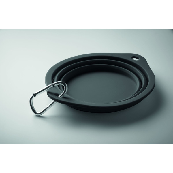 Gamelle portable 350 ml KOLAPDIER en silicone pliable avec mousqueton - Personnalisable - Origine Chine