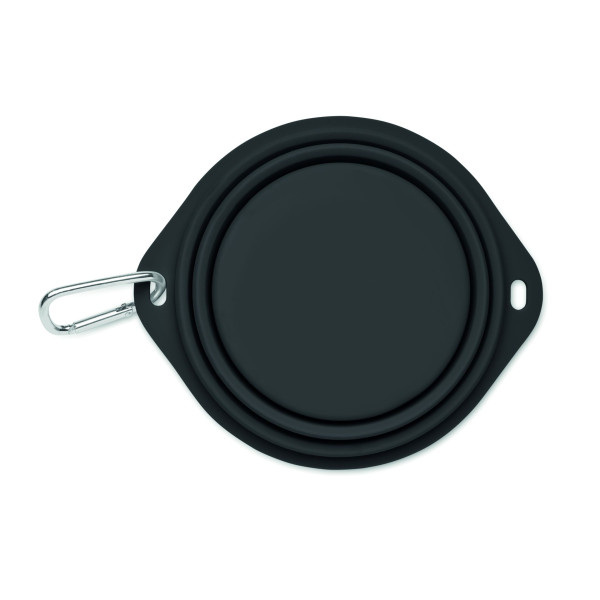 Gamelle portable 350 ml KOLAPDIER en silicone pliable avec mousqueton - Personnalisable - Origine Chine