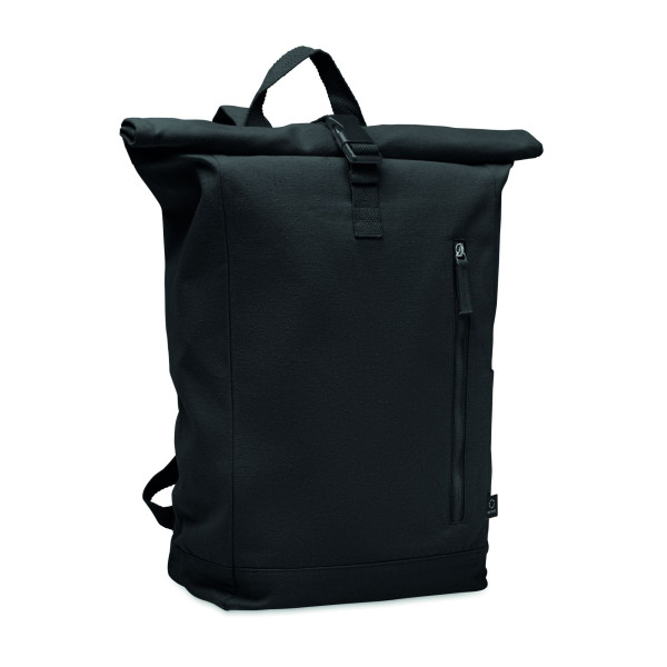 Sac à dos enroulable 390 gr/m² KAMET en coton et polyester recyclés - BCM Goodies
