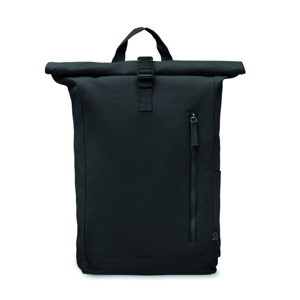 Sac à dos enroulable 390 gr/m² KAMET en coton et polyester recyclés - BCM Goodies