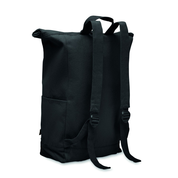 Sac à dos enroulable 390 gr/m² KAMET en coton et polyester recyclés - BCM Goodies