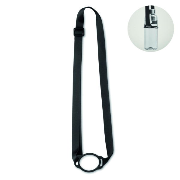 Lanyard porte-gobelet 6cm LANCUP en silicone de haute qualité - BCM Goodies