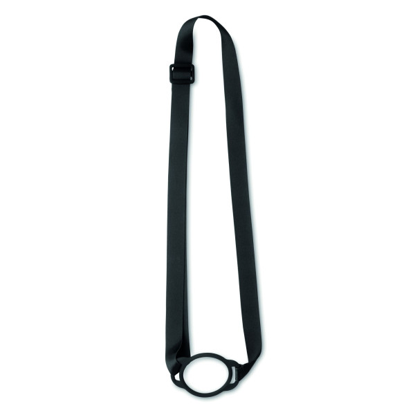 Lanyard porte-gobelet 6cm LANCUP en silicone de haute qualité - BCM Goodies