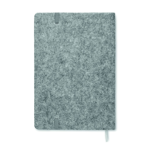 Carnet A5 en liège RPET CORKBOOK - Carnet écologique avec couverture en feutre RPET et liège