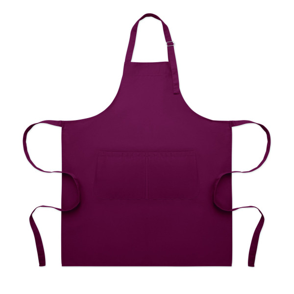 Tablier de cuisine long et réglable en polycoton 240 gr/m² pour entreprises - BCM Goodies