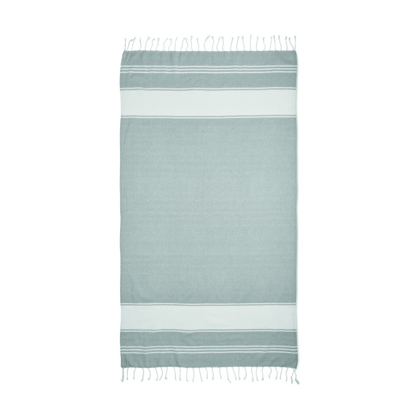 Fouta et sac assorti HAMMA en coton et polyester recyclés - BCM Goodies