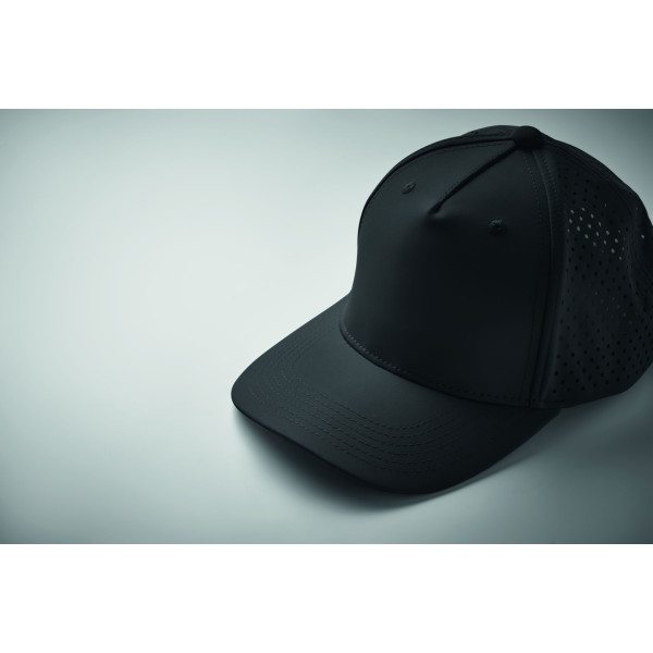 Casquette baseball à 5 pans CAPO en polyester avec fermeture auto-agrippante - BCM Goodies