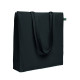 Sac shopping en coton avec soufflet et longues anses - Commerce équitable - 180 gr/m² - Idéal pour la communication d'entre