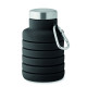 Bouteille pliable 500ml KOLAPSI en silicone avec couvercle en acier inoxydable - Personnalisable avec logo - Idéal pour le sport