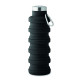 Bouteille pliable 500ml KOLAPSI en silicone avec couvercle en acier inoxydable - Personnalisable avec logo - Idéal pour le sport