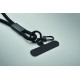 Cordon de charge et de transfert de données de 60W en RPET avec porte-cordon de téléphone et porte clés - BCM Goodies