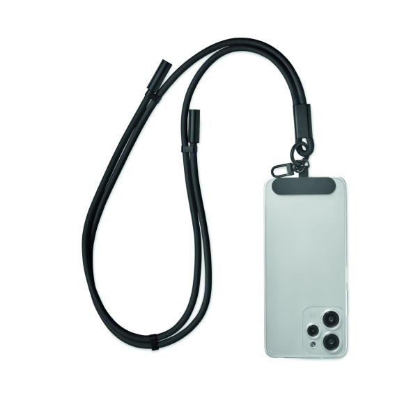 Cordon de charge et de transfert de données de 60W en RPET avec porte-cordon de téléphone et porte clés - BCM Goodies