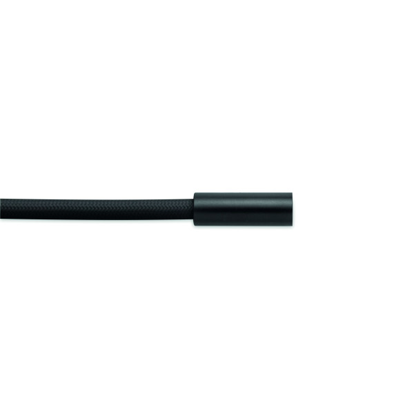 Cordon de charge et de transfert de données de 60W en RPET avec porte-cordon de téléphone et porte clés - BCM Goodies
