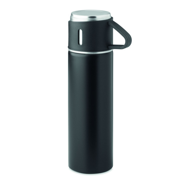 Bouteille double paroi 420 ml TONIA - Acier inoxydable de haute qualité - Idéal pour boissons chaudes ou froides - Personnalisab