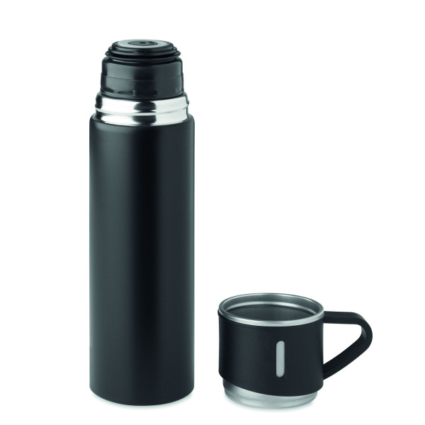 Bouteille double paroi 420 ml TONIA - Acier inoxydable de haute qualité - Idéal pour boissons chaudes ou froides - Personnalisab