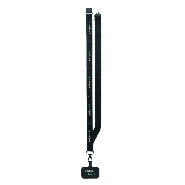 Lanyard porte-téléphone en polyester de haute qualité avec attache de sécurité - BCM Goodies