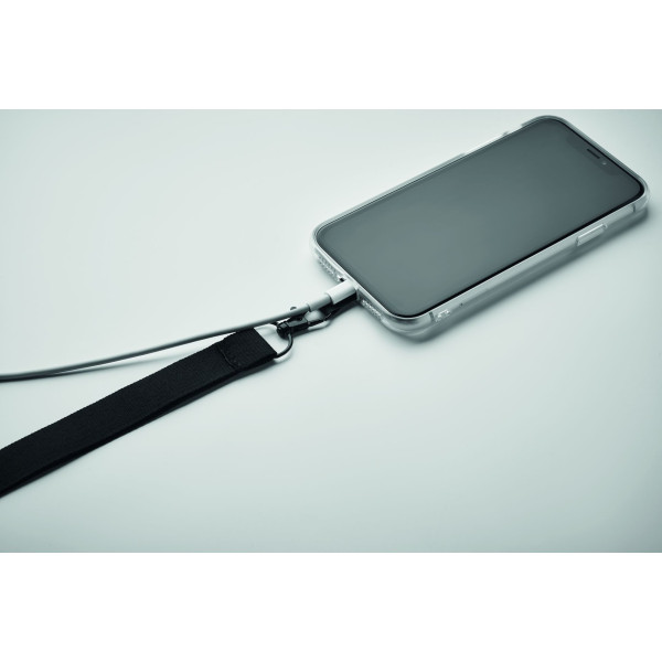 Lanyard porte-téléphone en polyester de haute qualité avec attache de sécurité - BCM Goodies